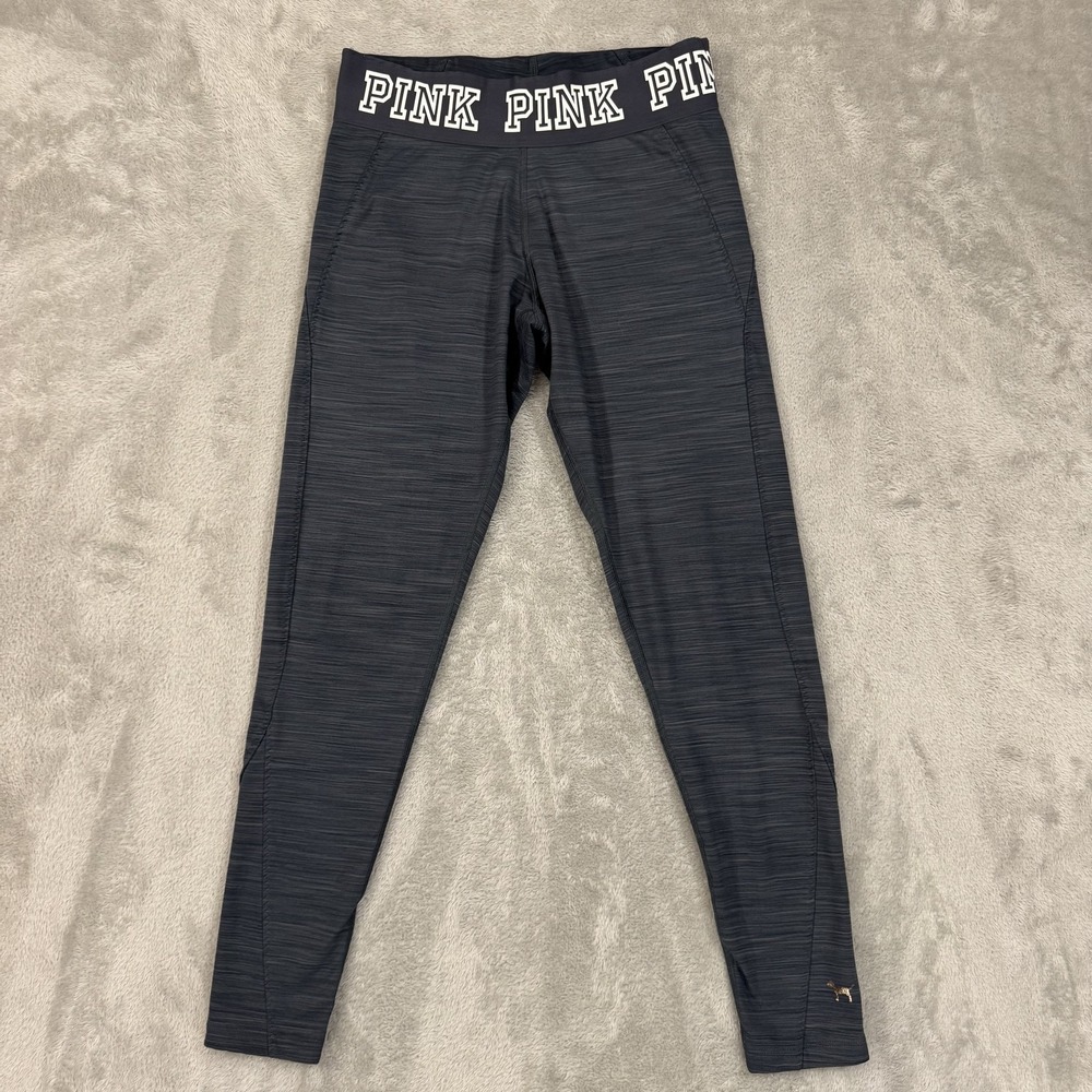 Pink Victorias Secret Ultimate Leggings Womens Medium Blue Gym Yoga Jogging